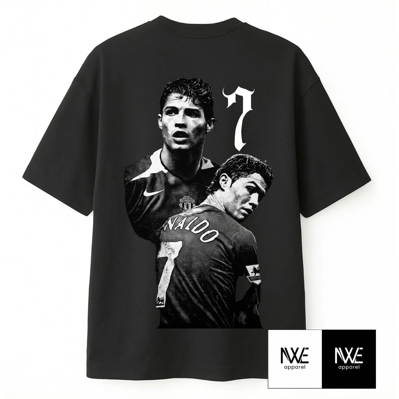 Camiseta oversize CR7 - vista trasera