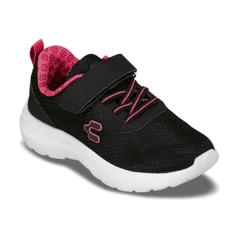 Tenis Charly Negro con Rosa para Niños — vista principal