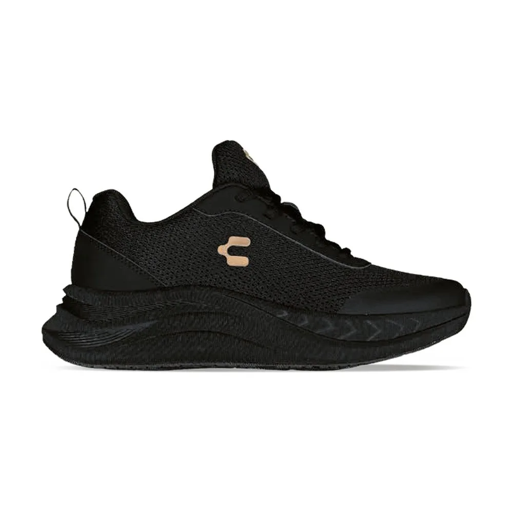 Tenis Charly Running Negro con Dorado para Dama — vista principal