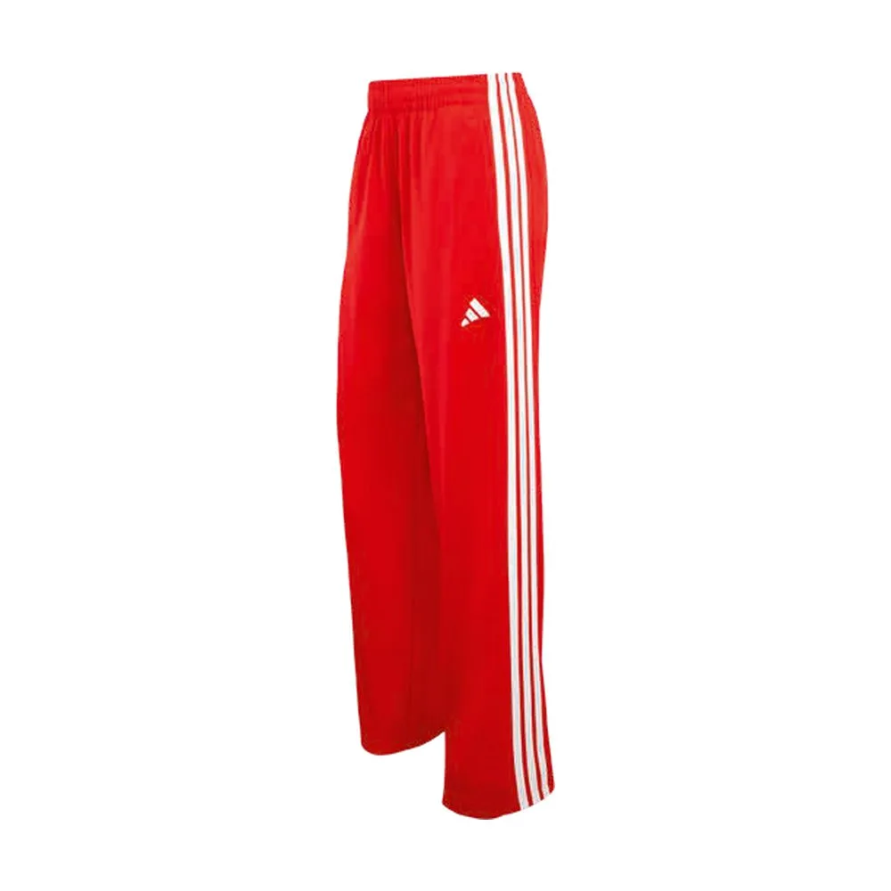 Pants Adidas 3 Franjas Wide Leg Rojo para Dama — vista principal