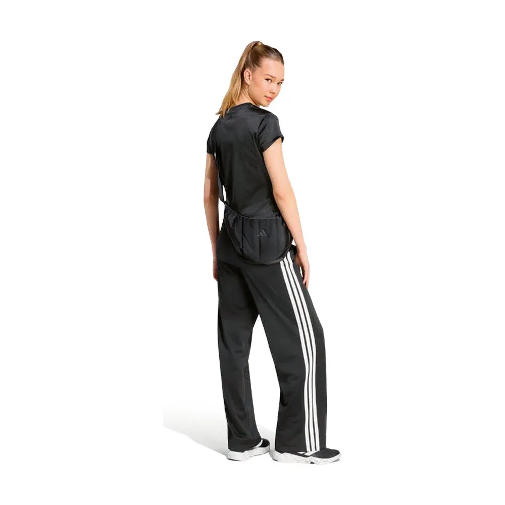 Pants Adidas 3 Franjas Wide Leg Negro para Dama — vista adicional 1