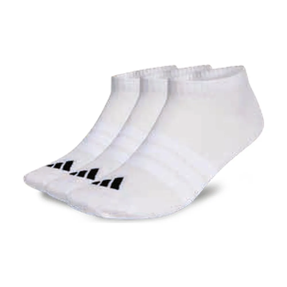 Calcetas Adidas Essentials Low Blancas (3 pares) — vista principal