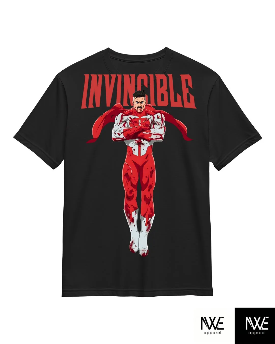 Playera Invincible Omni-Man Negra Oversize — diseño de Omni-Man de Invincible